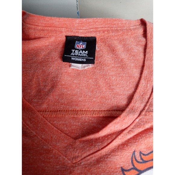 Denver Broncos Short Sleeve NFL Shirt Apparel Women Small‎ T Shirt Orange - Picture 7 of 9